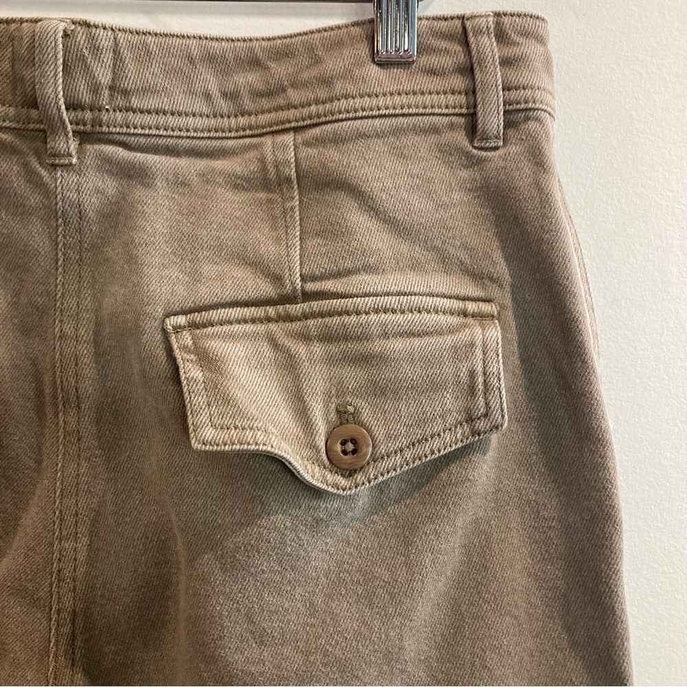 WILFRED FREE Sz 12 Multiple Pockets High Rise Heavy Canvas Modern Cargo Pants - Picture 10 of 13